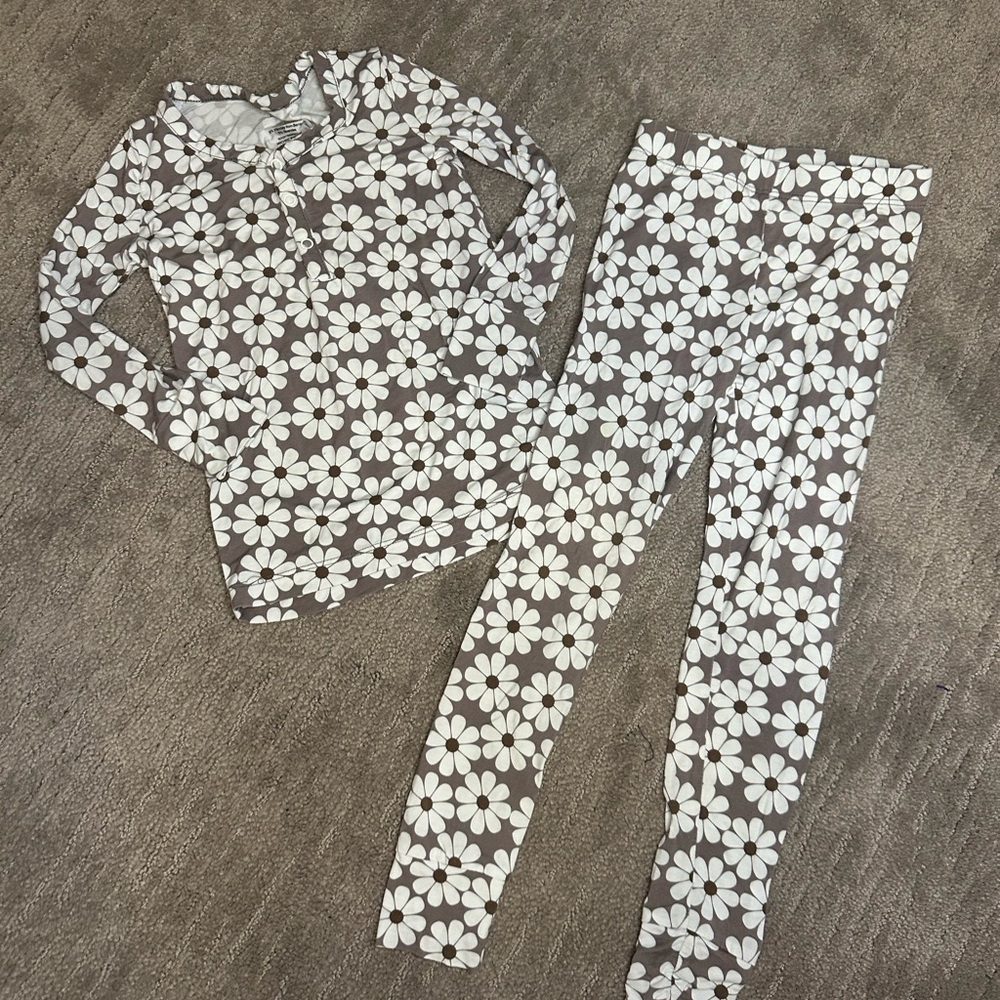 Girls Floral bamboo Pajama Set - Forever French